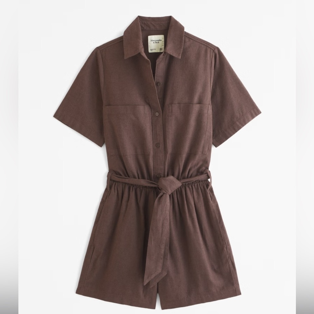 ❌ SOLD ❌ Abercrombie & Fitch Chocolate Brown Romper